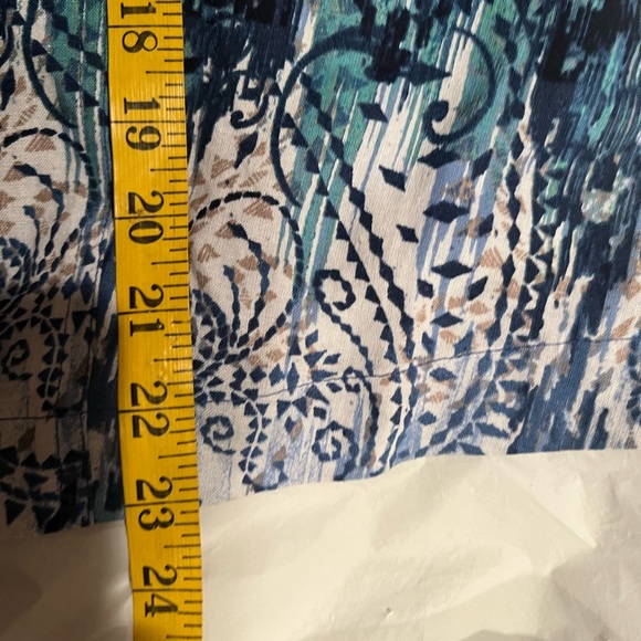 Chico’s Open Jacket in Chico’s size 1 or medium blue and white - Picture 7 of 14